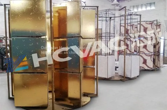 Gold Ceramic Tiles Vacuum Coating Equipment, Ceramic Mosaic PVD Gold Plating Machine (HCVAC) photo-3