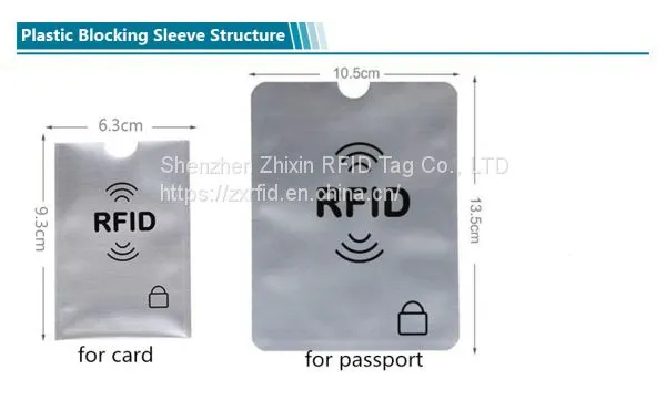 Карман для карт из ПВХ или ПЭ материала для блокировки RFID-оплачиваемых карт