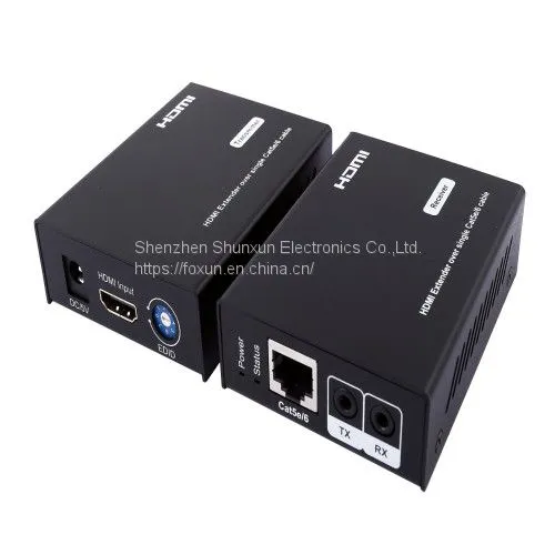 50m HDMI Extender Over Single Cat5e/6 Cable With 38-56KHZ Bi-Directional IR