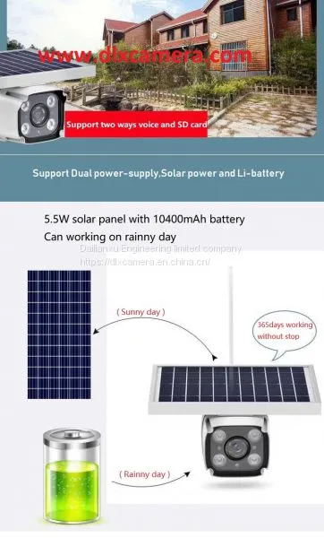 Outdoor Water-proof 1080P 4G LTE Wireless Solar Powered HMD Camera Two Ways Audio WIFI IP IR Bullet Camera With SD Audio and Mobile's APP Wireless Solar Powered HMD Camera Two Ways Audio WIFI IP IR Bullet Camera With SD Audio and Mobile's APP photo-3