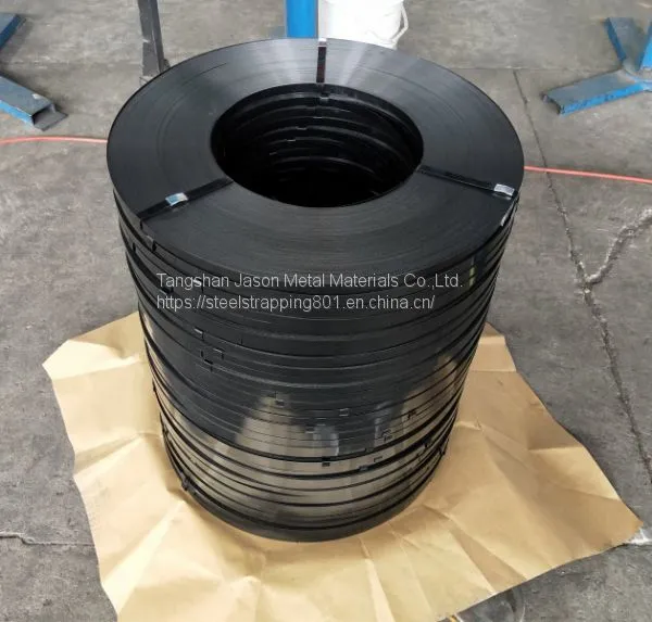 Factory Primary Quality Black Painted Steel Strapping