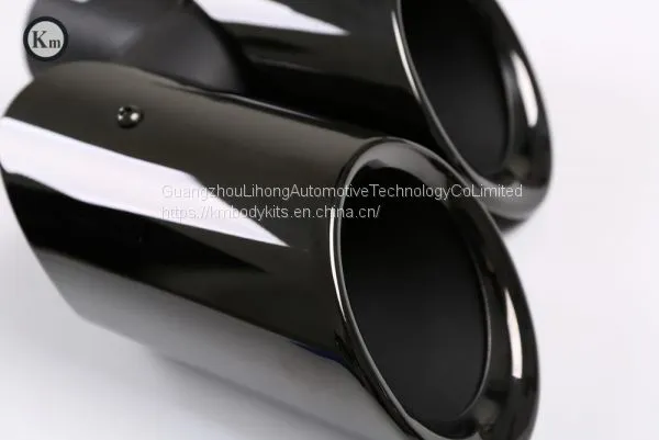 Km for Macan GTS Style 95B 2014-2017 Exhaust Tip Exhaust Pipes Muffler Tips Tail Pipe Black Titanium photo-5