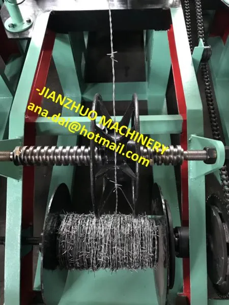 Barbed wire machine