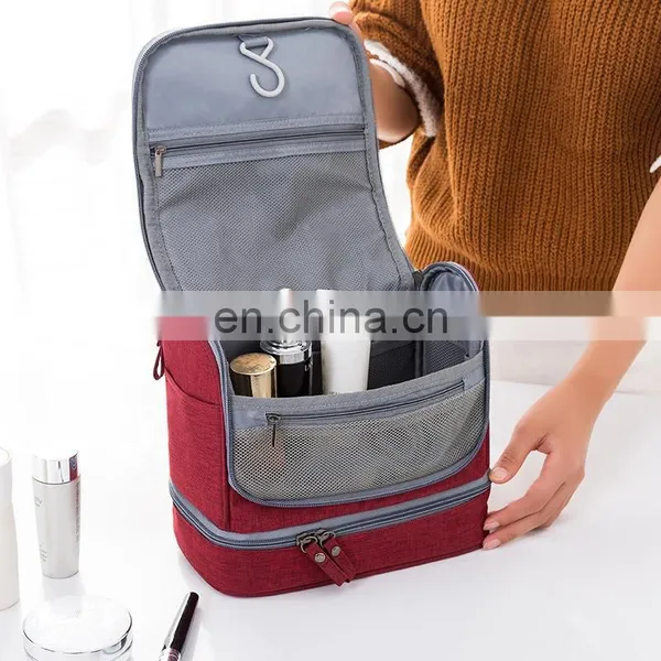 Multifunctional Polyester Waterproof Hanging Travel Toiletry Bag OEM ODM Welcomed photo-3