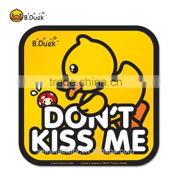 B.Duck Warning Sticker Printed Car Body Warning Sticker Wholesale photo-4