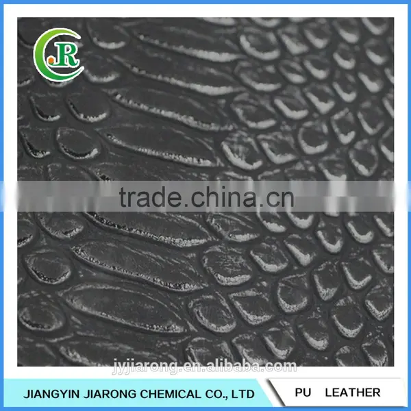 China Embossed PU Artificial Leather for Shoes Making photo-4
