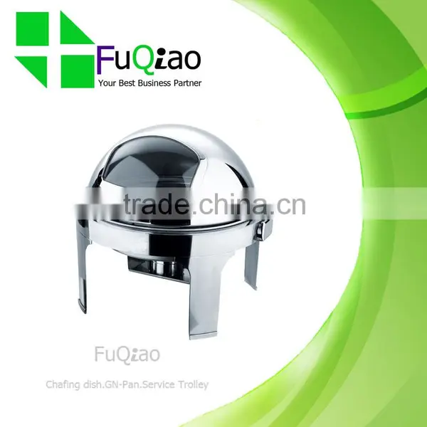 Hot Sale Stainless Steel Restaurant Round Roll Top Buffet Chafer photo-5