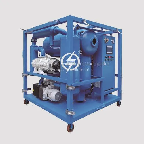 PLC Control System Vacuum Transformer Oil Filtration Machine, Insulating Oil Refiner