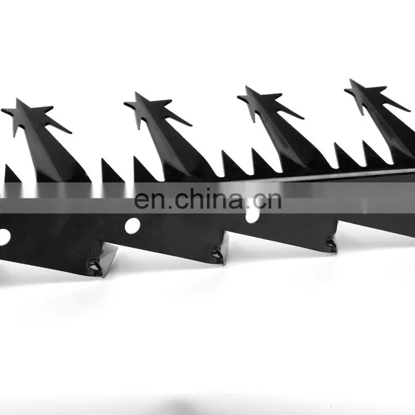 Hot Dipped Galvanized Anti Wall Climbing Spikes Wall Spikes Razor Barbed Wire Fence Sale photo-2