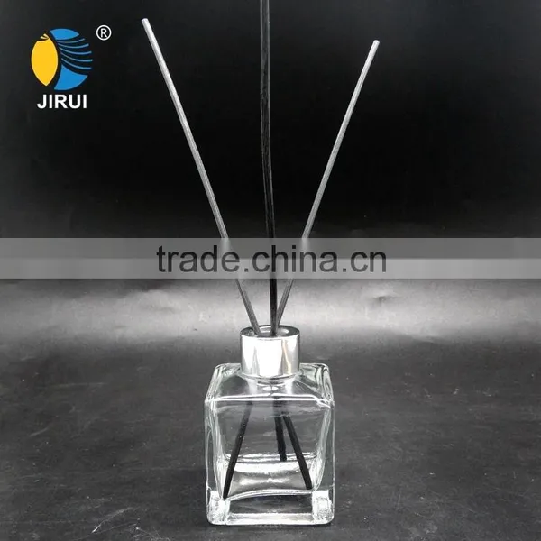 135ml Square Natural Scent Reed Diffuser Glass Bottle With Aluminum Cap Glass Diffuser Bottle Supplier's Choice photo-2
