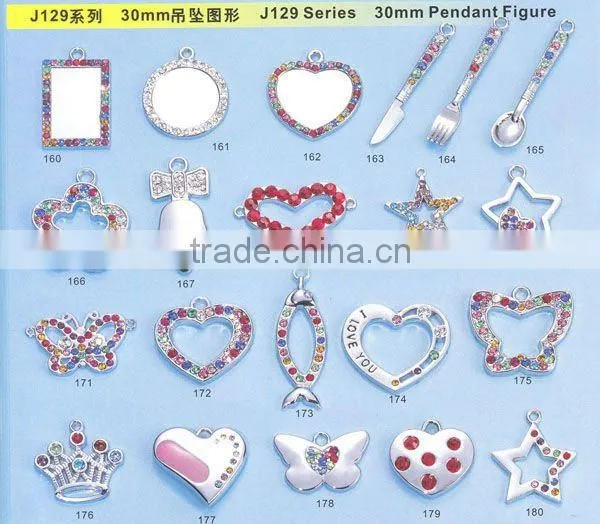 DIY Rhinestone Pendant Charm ( Product Catalog 31-35)