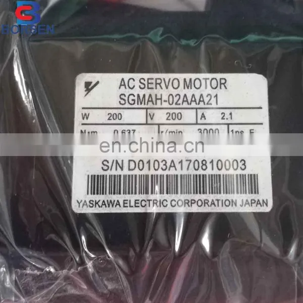 Original Japan AC Servo Motor 200W Yaskawa SGMAH-02AAA21 SGMAH-02AAA61D-OY SGMAH-02AAAHB61 SGMAH-02AAF41 photo-5