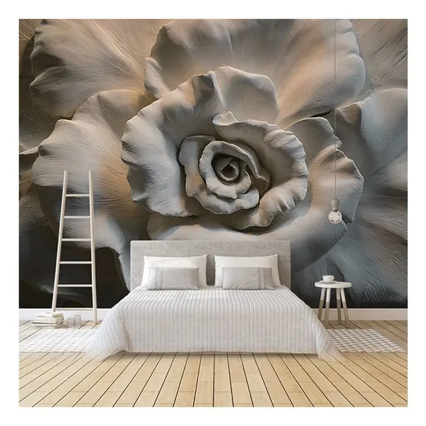 Tropical Wall Murals 3D 5D 8D 16D Wall Mural Decoration Flower Geometric Design For Home Tv Background Dropshipping photo-2