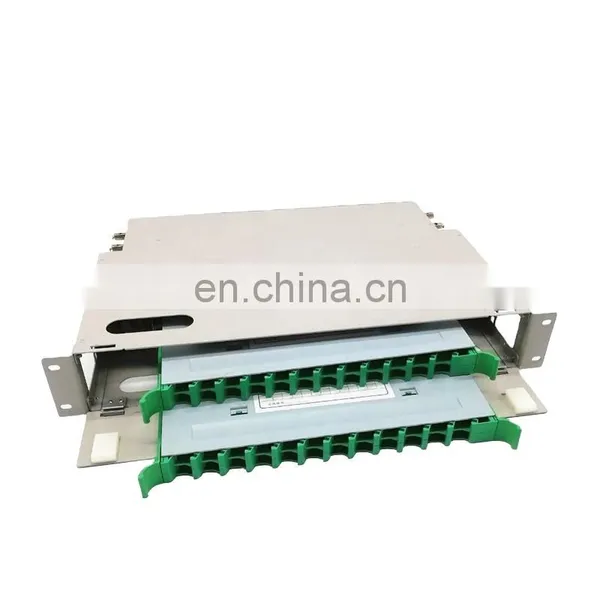 Fiber Optic Terminal Sc LC FC ST 12 24 48 PORT Rack Mount ODF Patch Panel 19inch Empty/Full Load Optical Distribution Frame photo-5