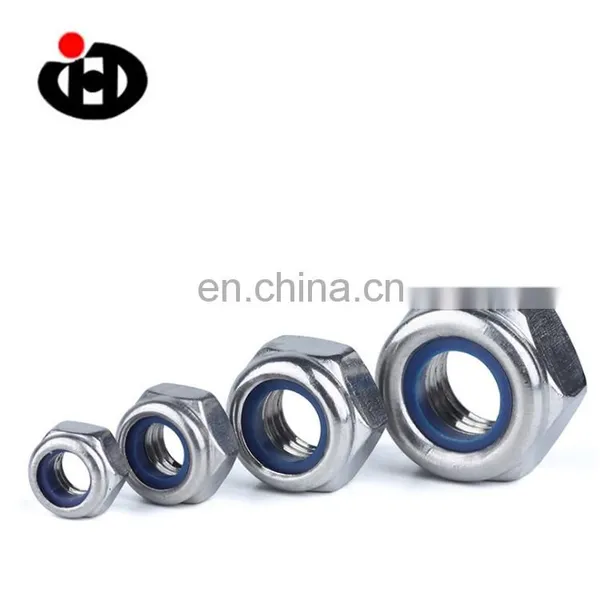 Factory Supply JINGHONG DIN985 Galvanized Self-locking Nylon Lock Hex Nut photo-5