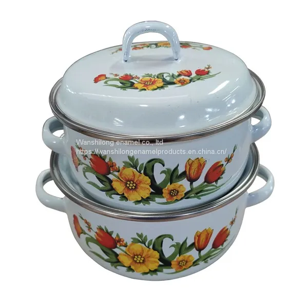 5pcs Vitreous Enamel Pot Enamel Tableware photo-3