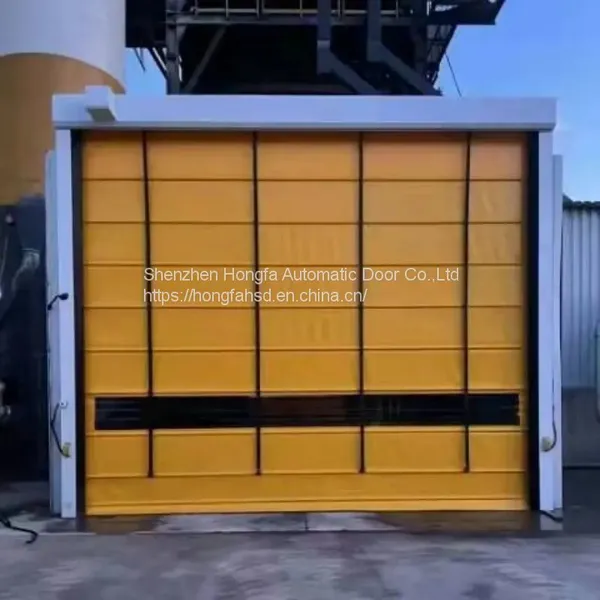 PVC Rapid Rolling Shutter Industry Stacking Door
