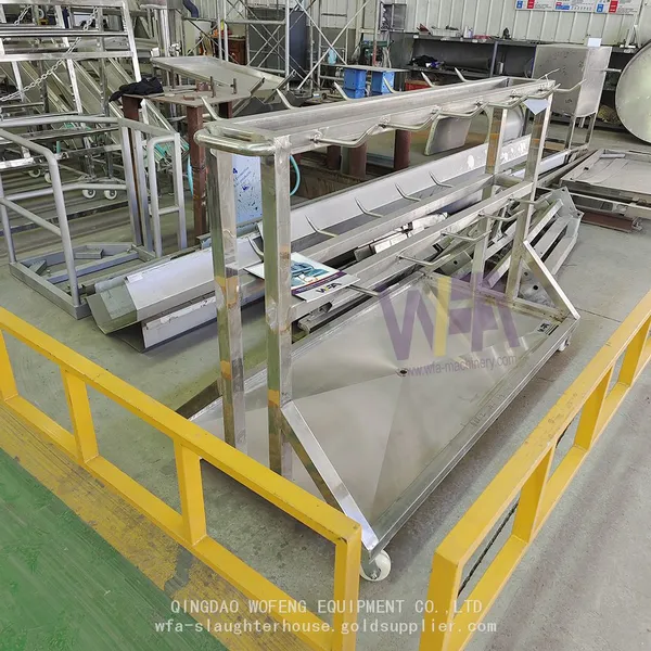 Factory Supply Price Cow Slaughtering Offal Head Trolley For Slaughterhouse Equipment photo-2