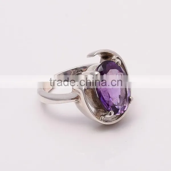 AMETHYST RING ,925 Sterling Silver Jewelry Wholesale,WHOLESALE SILVER JEWELRY,SILVER EXPORTER,SILVER JEWELRY FROM INDIA photo-2