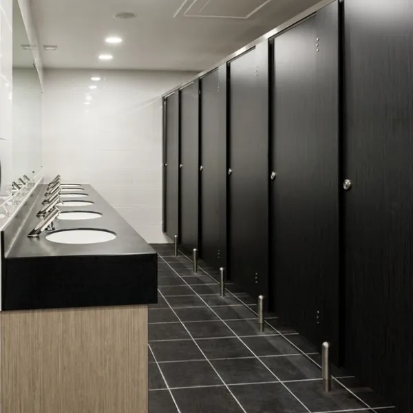 Waterproof Toilet Cubicles High Pressure Laminate Hpl Used Bathroom Partitions photo-3