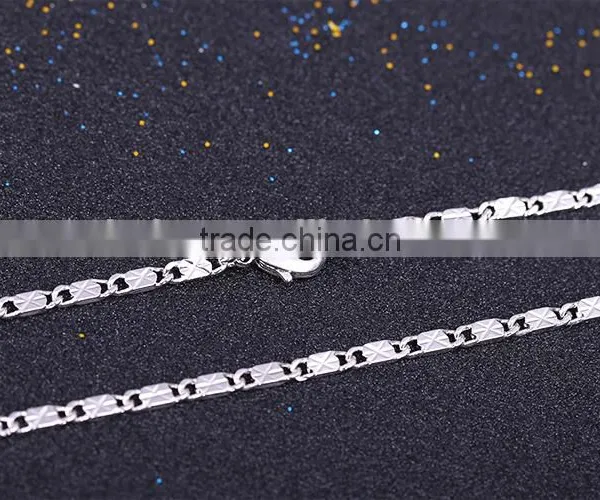 Cheap Price Fashion Rhodium Plated Wholesale Bulk Jewelry Chain Necklace photo-6