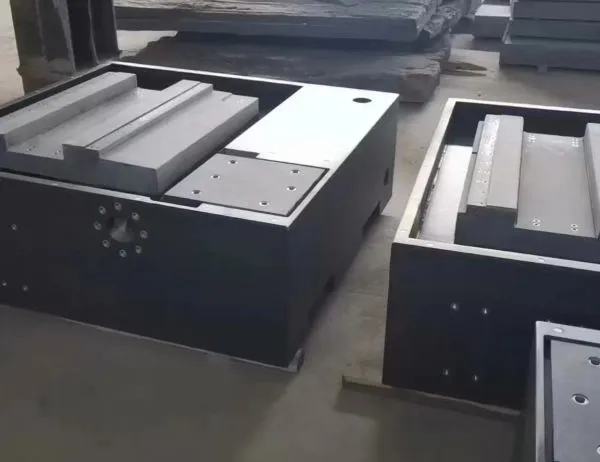 High Precision Marble Mechanical Components Machine Bed Base Guide Beam Threaded Gantry Drilling Processing Customization photo-3