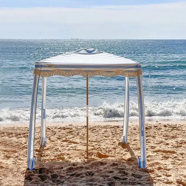 Custom Logo Beach Cabana OEM Service Available Quick Dry Fabric With Carry Bag photo-3