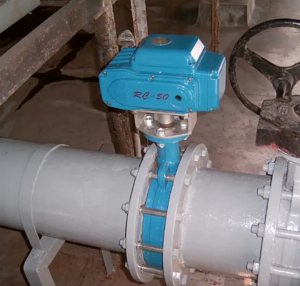 Electric Motorized Wafer Butterfly Valve PN16 Cast Ductile Iron Body CF8 Plate Disc Wafer Type Butterfly Valve photo-6
