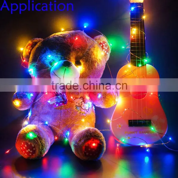 Usb Powered 5v Rgb Magic Color Led Copper Wire String Lights 10m photo-4