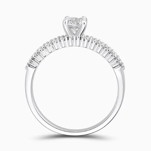 Shining Star Jewelry Dainty Round Cz Ring Women Sterling Silver Wedding Rings photo-4