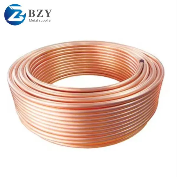 ASTM Copper Tube C11000 C10200 C12000 T1 T2 T3 99.9% 5mm 6mm 8mm Copper Pipe For Air Condition Refrigerator photo-2