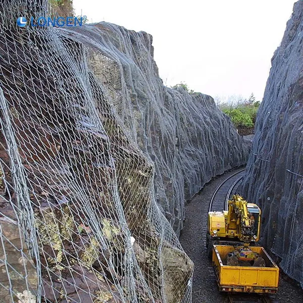 Rockfall Netting G80 4.6 Mechanized Grid Weaving Flexible Wire Mesh Rockfall Netting Secure Water Conservancy Project Slopes photo-6