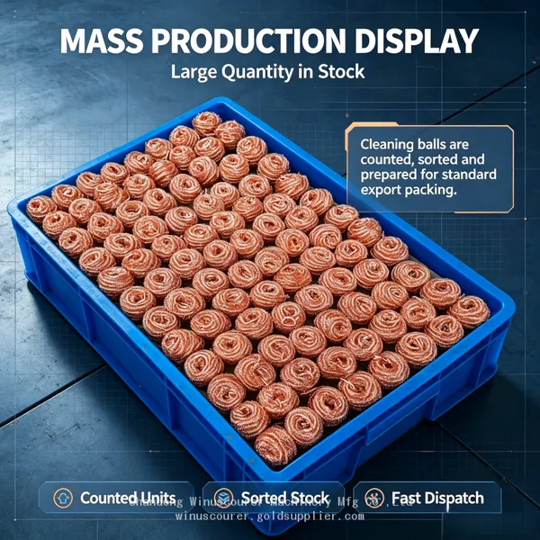 Heatproof High Temperature Resistant Steel Ball Copper Wire Scrubber for Cleaning Ovens, Stoves and BBQ Grills photo-3