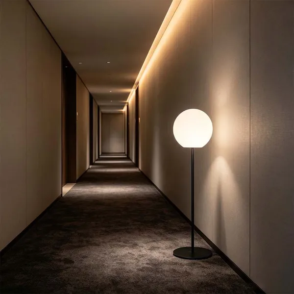 Minimalist Round Globe Floor Standing Lamp, Customizable Height Dimmable Light, CE ROHS Indoor Floor Lamp photo-4