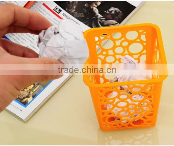 Fashion New Type Hollow Plastic Multi Function Storage Baskets /pen Holder photo-2