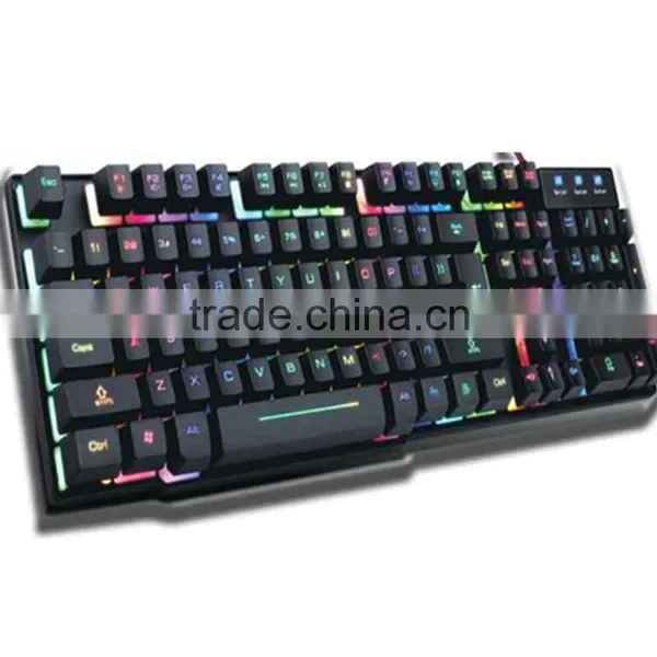 Manufacture Wired USB Mechanical Backlit Colorful USB Keyboard photo-6