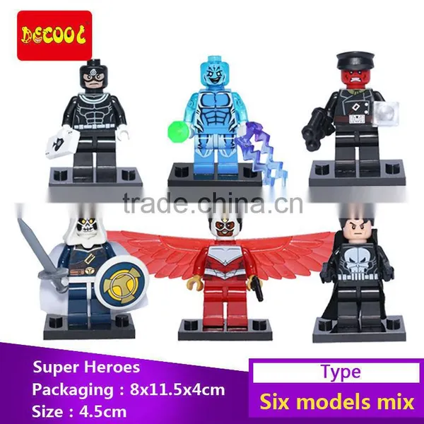 Decool Bricks 0169-0174 Superheroes TASKMASTER RED SKULL Minifigure Toy Building Blocks Toys