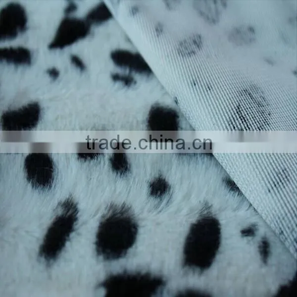 Hot Selling Dull Cow Print Plush Clothing Fabric photo-4