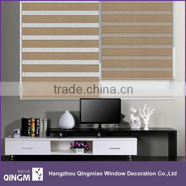 Korea Style Roller Type and Horizontal Pattern Blackout Zebra Blind Fabric photo-3