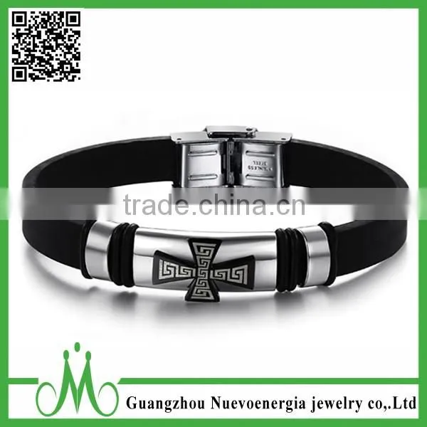 Latest Style Full Color Printing Silicone Slap Bracelet for Men