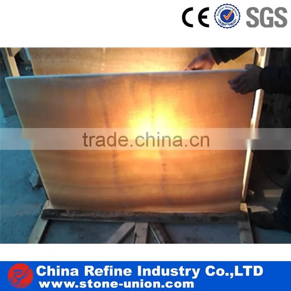 Translucent Yellow Onyx Slabs photo-2