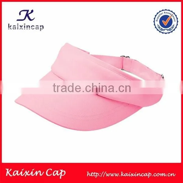 Custom Navy Blue Sun Visor Hat 100% Cotton Fabric Sun Visor photo-2