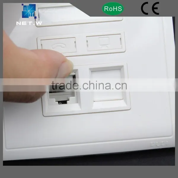 RJ45 Single Module Keystone Jack Faceplate photo-6