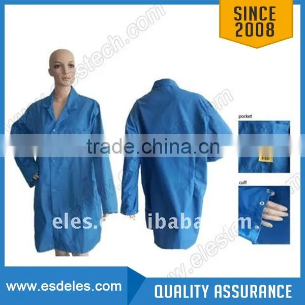 Esd Clothes With Metal Press Button Antistatic Clothes