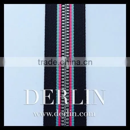 Colour Tape Thin Teeth Plastic Derlin Vislon Zipper photo-2