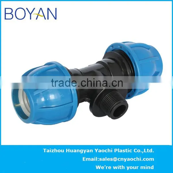 BOYAN PP Compression Pipe Fittings for Irrigation Quick Male Tee photo-5