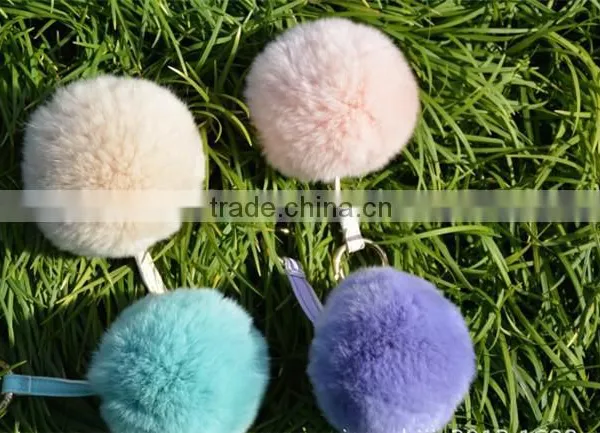 New Arrival Big Soft Rabbit Fur Ball Key Chain photo-5