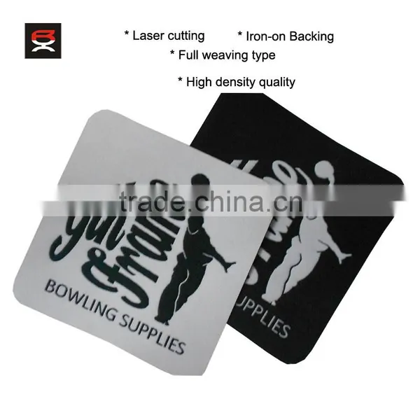 New Laser Cut Iron on Backing Full Woven Label Patch photo-4