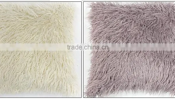 Selling 100% Genuine Tibet Lamb Fur Cushion Cover in High Quality photo-2