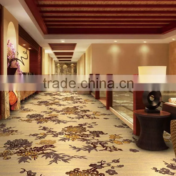 High Quality Luxury Warmth Fireproof Polyester Yarn Hotel Hall Corridor Carpet Customize Pattern Star Carpet photo-4